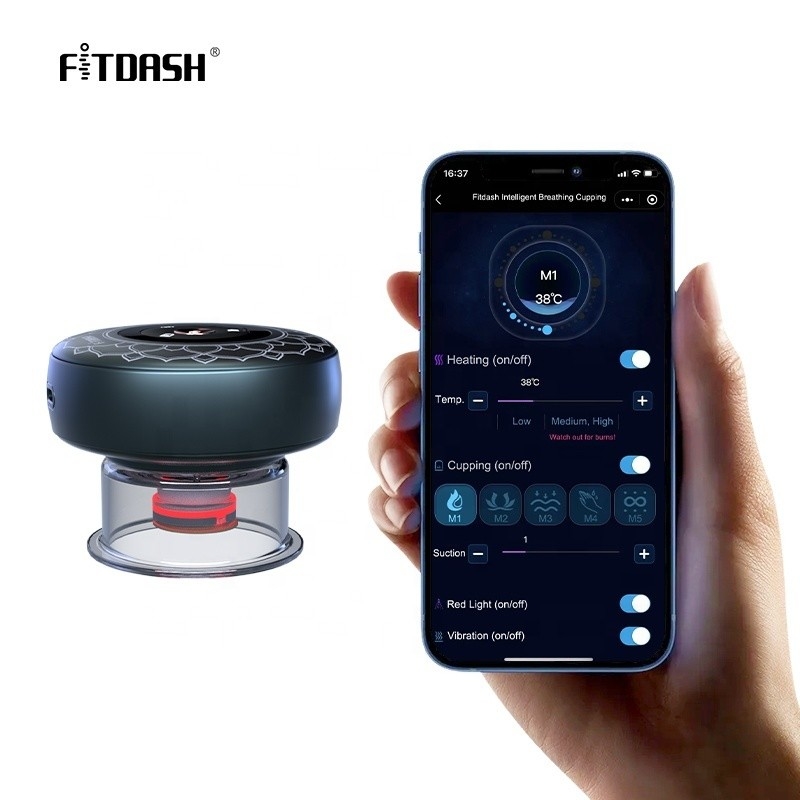 DC 3.7V 定位電圧 Fitdash 熱療法カップを搭載した電気カップ治療セット